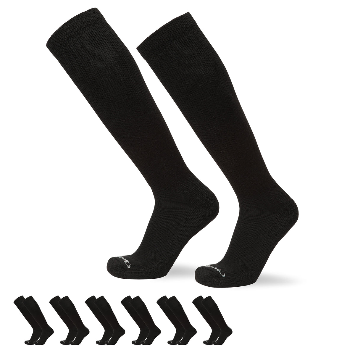 All-Day Diabetic Over the Calf Socks 6-Pack
