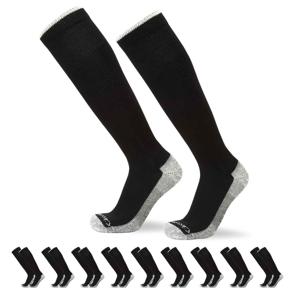 All-Day Diabetic Over the Calf Socks 9-Pack