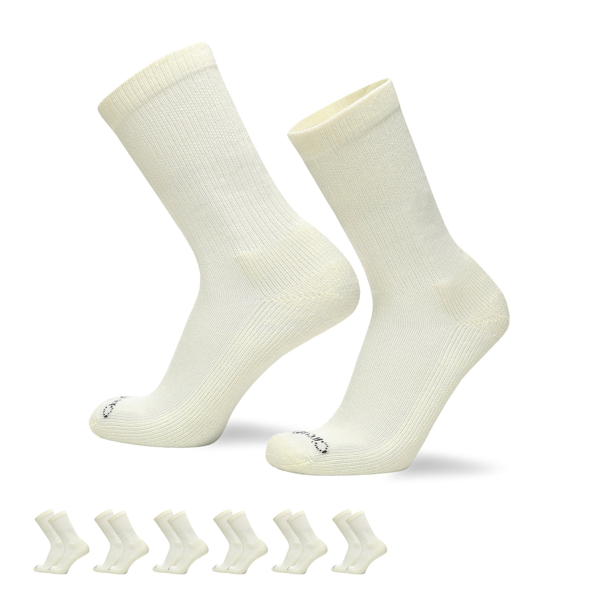 All-Day Light Diabetic Crew Socks 6-pack